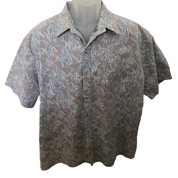 Cooke STREET Honolulu Fish Aloha Hawaiian Collared Shirt Men XL - Picture 1 of 7